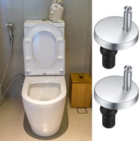 Set de șuruburi pentru capac de WC WELHAEPI din oțel inoxidabil, 2 bucăți - argintiu 7