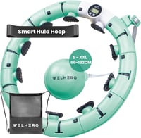 Welhero Okos Hula Karika Felnőtteknek 66-121cm Állítható Méret Súlycsökkentéshez - Green 1
