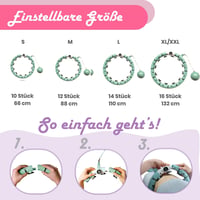 Welhero Okos Hula Karika Felnőtteknek 66-121cm Állítható Méret Súlycsökkentéshez - Green 3
