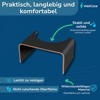 Well Care LOG013 Fa WC-lépcsőfok Fekete - Felnőtt Toalett Emelvény Guggoláshoz 3