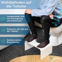 Well Care LOG013 Fa WC-lépcsőfok Fekete - Felnőtt Toalett Emelvény Guggoláshoz 4