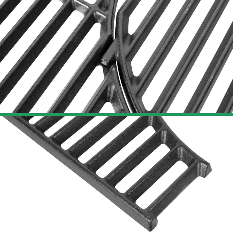 WELL GRILL 44,5 cm Öntöttvas Grillrács Weber Spirit/Genesis Sorozathoz - Beépített Kerek Kiegészítővel, Tapadásmentes Bevonattal, Kültéri Gá