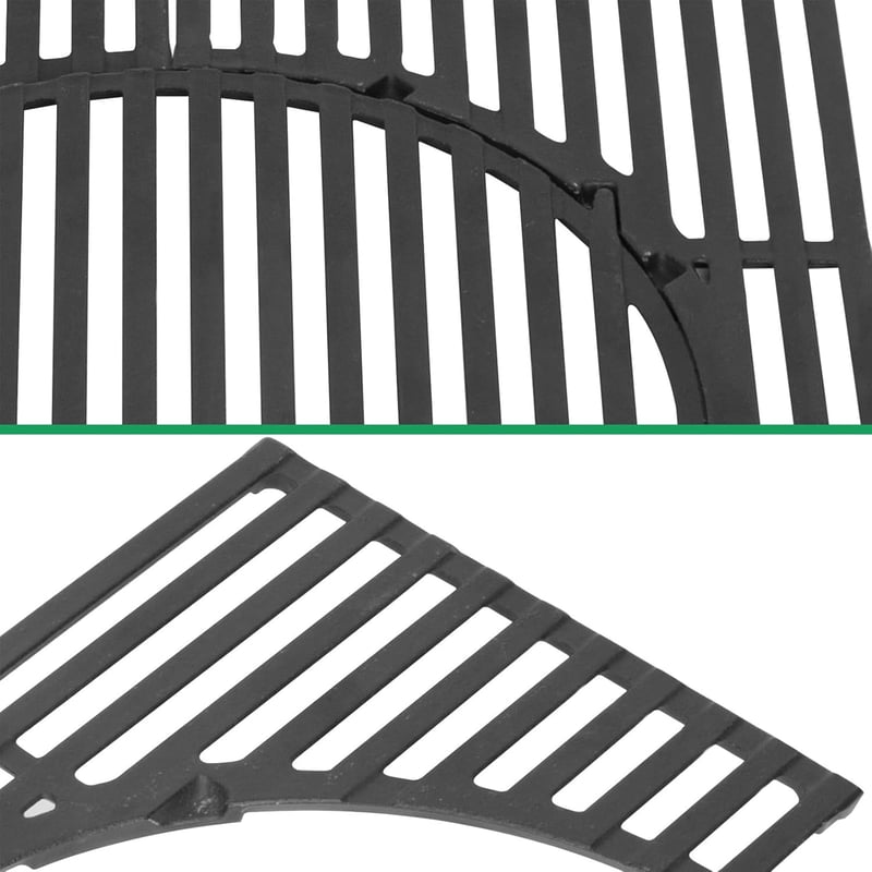 WELL GRILL 7785 Öntöttvas Grillrács Rendszer – Kivehető Kerek Betéttel, Gázgrill Kiegészítő Enders Switch Grid, Boston 4 és Monroe Pro 4 Modellekhez