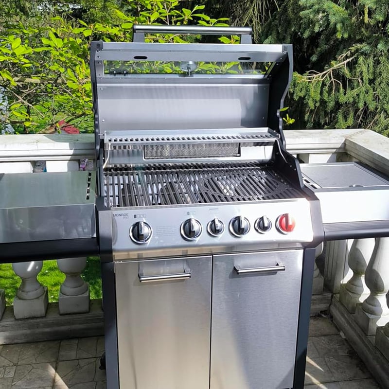 WELL GRILL 7785 Öntöttvas Grillrács Rendszer – Kivehető Kerek Betéttel, Gázgrill Kiegészítő Enders Switch Grid, Boston 4 és Monroe Pro 4 Modellekhez