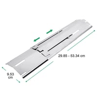 WELL GRILL podesivi štitnik od plamena od nehrđajućeg čelika za plinski roštilj, 3 kom - 29,8-53,3 cm 2