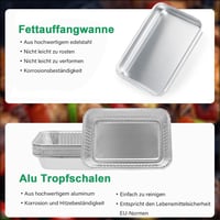 WELL GRILL Csepegtetőtálca készlet Weber Spirit 300 sorozathoz - Rozsdamentes acél zsírgyűjtő tálca E-310/320/330 S-310 gázgrillekhez, alumí 4