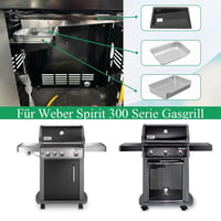 WELL GRILL Csepegtetőtálca készlet Weber Spirit 300 sorozathoz - Rozsdamentes acél zsírgyűjtő tálca E-310/320/330 S-310 gázgrillekhez, alumí 6