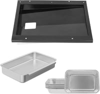 WELL GRILL Csepegtetőtálca készlet Weber Spirit 300 sorozathoz - Rozsdamentes acél zsírgyűjtő tálca E-310/320/330 S-310 gázgrillekhez, alumí 1