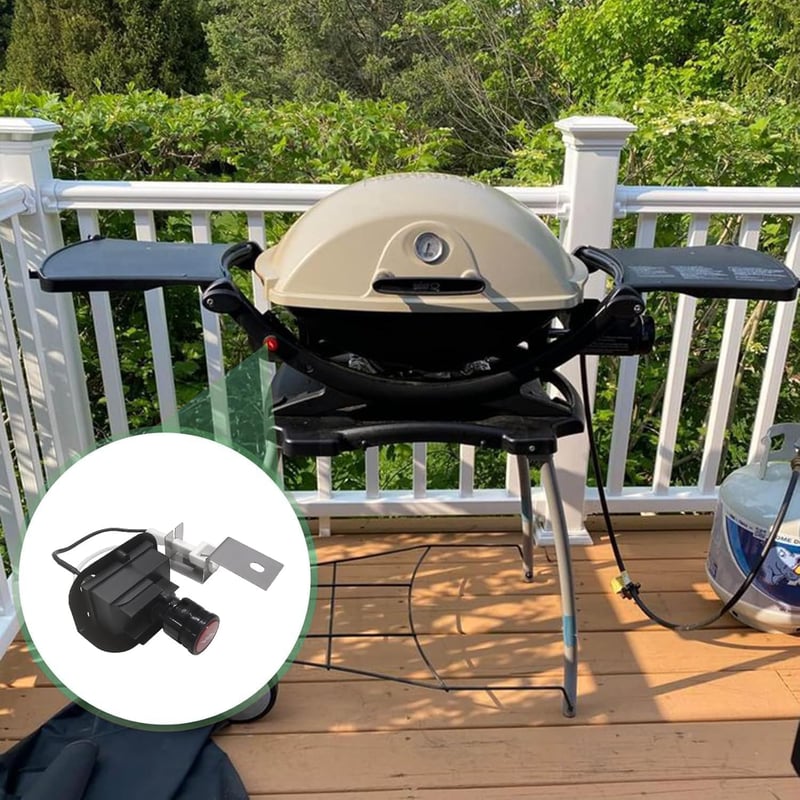 WELL GRILL Elektronikus Piezo Gyújtó Készlet Weber Q120 Q220 Gázgrill Sorozathoz - Nyomógombos Szikragyújtó Csere Kit