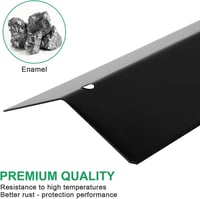 WELL GRILL Porcelán Zománcozott Hőelosztó Lemez 36,5 cm - Grillsütő Alkatrész Homebase Nimbus/Stardom és Argos Grillekhez - 4 db Csomag 3