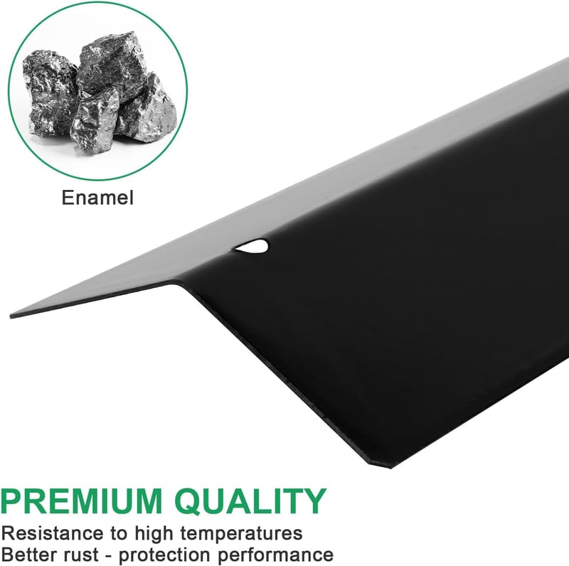 WELL GRILL Porcelán Zománcozott Hőelosztó Lemez 36,5 cm - Grillsütő Alkatrész Homebase Nimbus/Stardom és Argos Grillekhez - 4 db Csomag