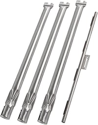 WELL GRILL Rozsdamentes Acél Égő Weber Spirit 300 Sorozat Gázgrill Alkatrész E310 E320 E330 S310 S320 S330 45,3 cm Csőégő 3