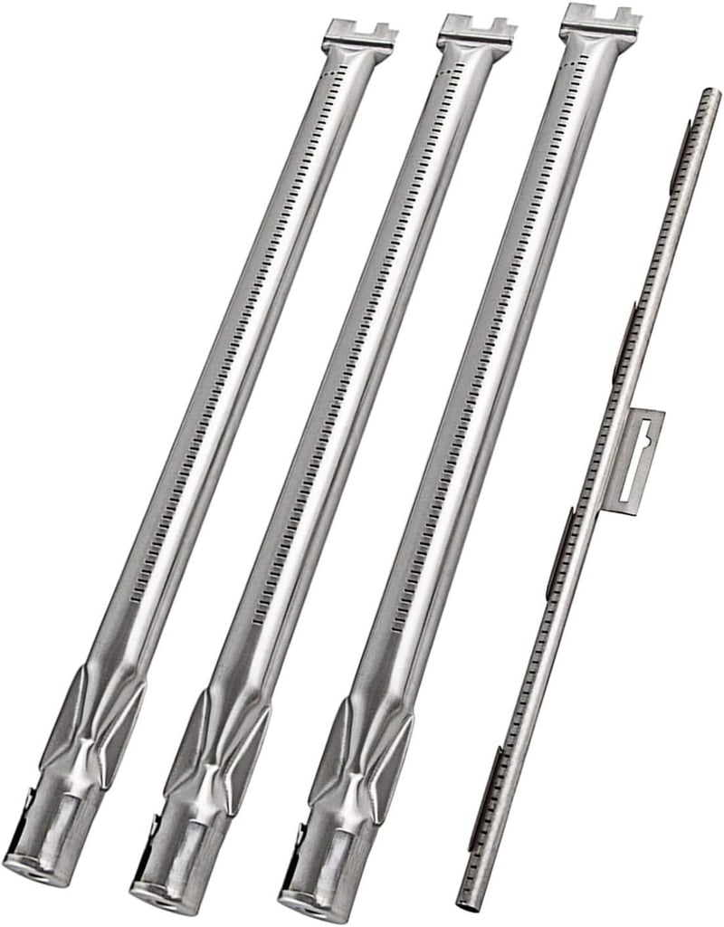WELL GRILL Rozsdamentes Acél Égő Weber Spirit 300 Sorozat Gázgrill Alkatrész E310 E320 E330 S310 S320 S330 45,3 cm Csőégő