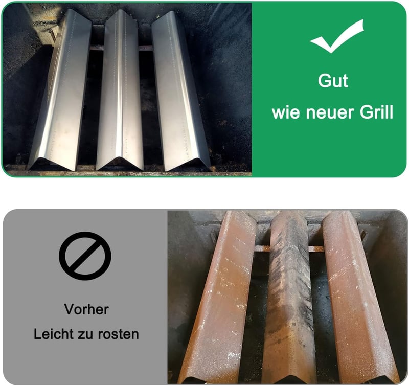 WELL GRILL Rozsdamentes Acél Égőcső és Aromasín Készlet Weber Spirit 200 Sorozathoz - Gázgrill Alkatrész E210/220, S210, S220 Modellekhez