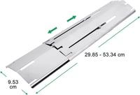WELL GRILL Rozsdamentes Lángterítő Gázgrill 29,8-53,3 cm 3 db 2