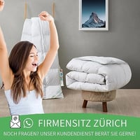 Pilotă Welldora Comfort 220x240 cm, 2380 g, puf și pene extra moale, Oeko-Tex, pentru persoane alergice, certificată RDS, pilotă din puf pentru tot anul 9