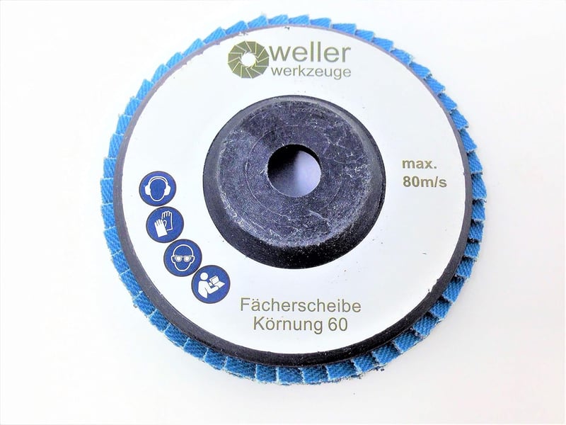 Wellerwerkzeuge 4 részes csiszolókorong szett 40/60/80/120 Bosch GWS 10.8 12V