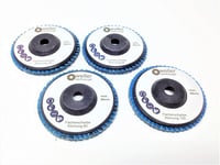Wellerwerkzeuge 4 részes csiszolókorong szett 40/60/80/120 Bosch GWS 10.8 12V 2