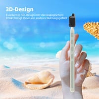 Wellhouse vodotesné puzdro na telefón s popruhom na krk, IP8X, do 7,0 palca, 3D HD TPU, dotykové, na potápanie, na pláž, svetielkujúce čierne 2