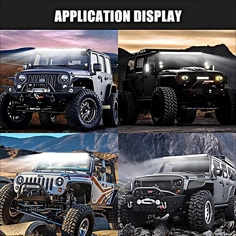 WELLIT 32 Inch 405W LED munkalámpa traktor autó SUV-hez vezetékkel