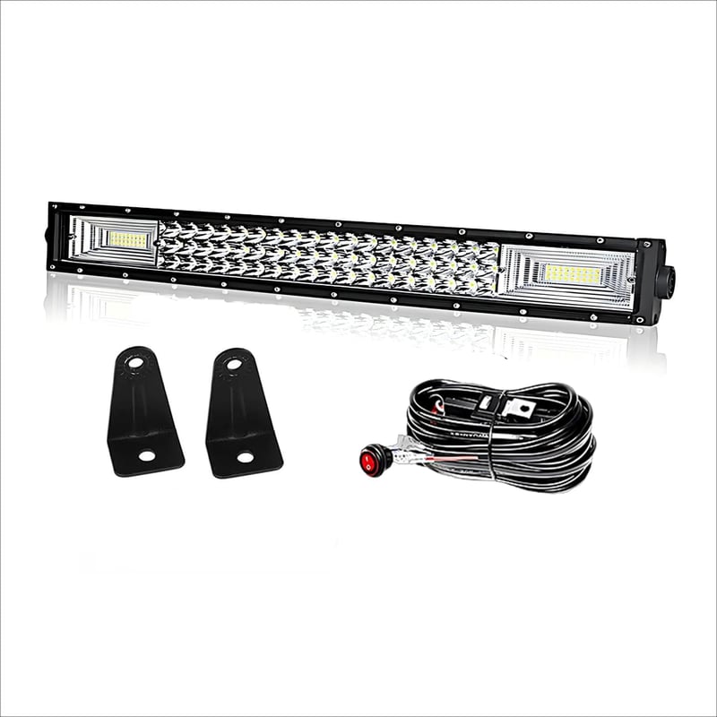 WELLIT 32 Inch 405W LED munkalámpa traktor autó SUV-hez vezetékkel