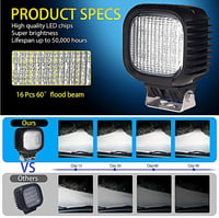 WELLIT LED munkalámpa 2db 48W 12V-24V traktor teherautó motorkerékpár 3