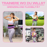 WELLRELAXX Smart Hula Hoop Csendes Súlygolyóval és Számláló Funkcióval - Lila Fogyókúrás Karika Derékszorítóval 70-110 cm 8
