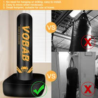 WELLTE 175cm Álló Boxzsák MMA Muay Thai Edzéshez Felfújható Kickboxing Állvány 8