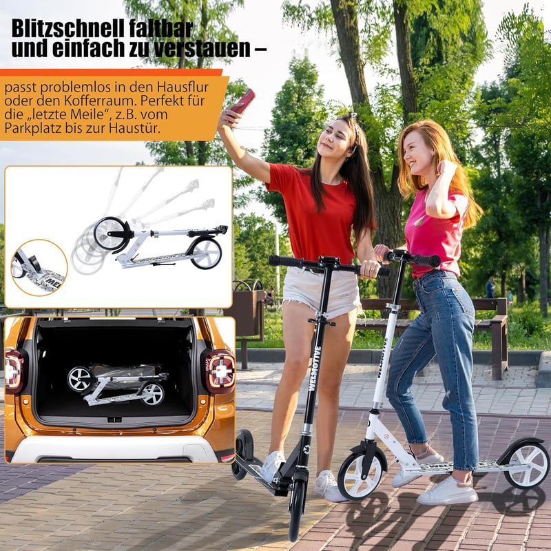 Welmotive összecsukható cityroller magasságállítható kormánnyal 100kg-ig