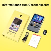 WeLohas Q2 Pro Retro Kézi Játékkonzol, 10000+ Előtelepített Játék, 64GB Memória, 3.0" HD Kijelző, 10 Klasszikus Emulátor, Hordozható Játékgé 8