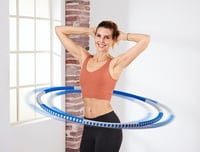 Weltbild Hula Hoop 1,2 kg Habborítással Masszázs Funkció Utazáshoz Szétszerezhető 3