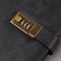 Jurnal cu Lacăt WEMATE A5, Jurnal din Piele PU cu Închidere, Agendă de 240 de Pagini, Organizator pentru Bărbați și Femei, 21,8x14,7 cm 8