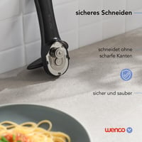 Deschizător de conserve manual wenco cu clește integrat, pentru dreptaci și stângaci, ideal pentru vârstnici - 17 cm - Plastic/Oțel inoxidabil - Negru 6