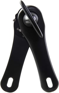 Deschizător de conserve manual wenco cu clește integrat, pentru dreptaci și stângaci, ideal pentru vârstnici - 17 cm - Plastic/Oțel inoxidabil - Negru 1