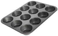 Tavă pentru brioșe wenco, 12 porții – Formă din oțel carbon antiaderent – Lavabilă în mașina de spălat vase – Tavă pentru brioșe rezistentă la temperaturi de până la 220°C 1