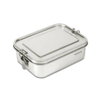Nerezový obedár wenco s 2 priehradkami, 650 ml, 15x11,3x5 cm, strieborný, vodotesný — bez deliacej priečky (stav: pozri 2. obrázok) 4