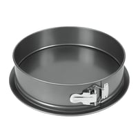 Formă de tort cu fund detașabil wenco, diametru 26 cm, oțel antiaderent, margine etanșă, înălțime 7 cm, pentru prăjituri și quiche, închidere din inox, negru 1