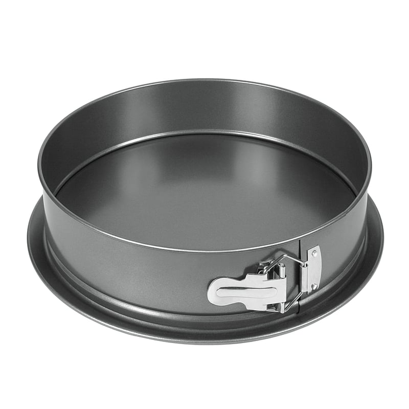 Formă de tort cu fund detașabil wenco, diametru 26 cm, oțel antiaderent, margine etanșă, înălțime 7 cm, pentru prăjituri și quiche, închidere din inox, negru