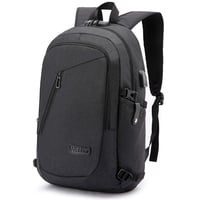 Rucsac pentru laptop WENIG 15,6", antifurt, cu port de încărcare USB - negru 1