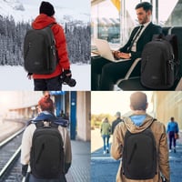 WENIG 15,6" Laptop hátizsák lopásgátlóval és USB töltőporttal - fekete 6