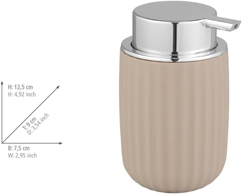 WENKO Agropoli bézs szappanadagoló 250 ml folyékony szappanhoz - beige