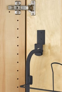 WENKO Ajtóra akasztható cipőtartó állvány, 6 polc, 18 pár cipőnek, 59x151x14 cm, fekete-szürke fém 8