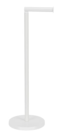 WENKO Suport pentru hârtie igienică cu stativ, pentru 4 role de rezervă, design minimalist, alb, 21x55x17 cm, oțel lăcuit, suport de baie de sine stătător 7