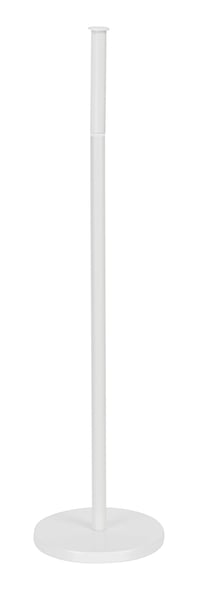 WENKO Suport pentru hârtie igienică cu stativ, pentru 4 role de rezervă, design minimalist, alb, 21x55x17 cm, oțel lăcuit, suport de baie de sine stătător 5