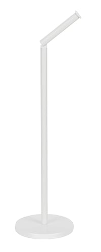 WENKO Suport pentru hârtie igienică cu stativ, pentru 4 role de rezervă, design minimalist, alb, 21x55x17 cm, oțel lăcuit, suport de baie de sine stătător 6