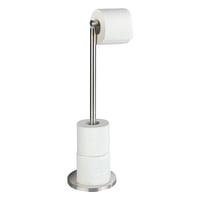 WENKO Suport pentru hârtie igienică cu picior, pentru 4 role de rezervă, oțel inoxidabil mat, design minimalist, economisește spațiu, 21 x 55 x 17 cm 6
