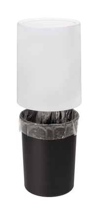Coș de gunoi cu capac oscilant WENKO Atri, 6 litri, cu găleată interioară, coș cosmetic din plastic alb cu capac, Ø 21 x 25,5 cm 7