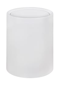 Coș de gunoi cu capac oscilant WENKO Atri, 6 litri, cu găleată interioară, coș cosmetic din plastic alb cu capac, Ø 21 x 25,5 cm 1