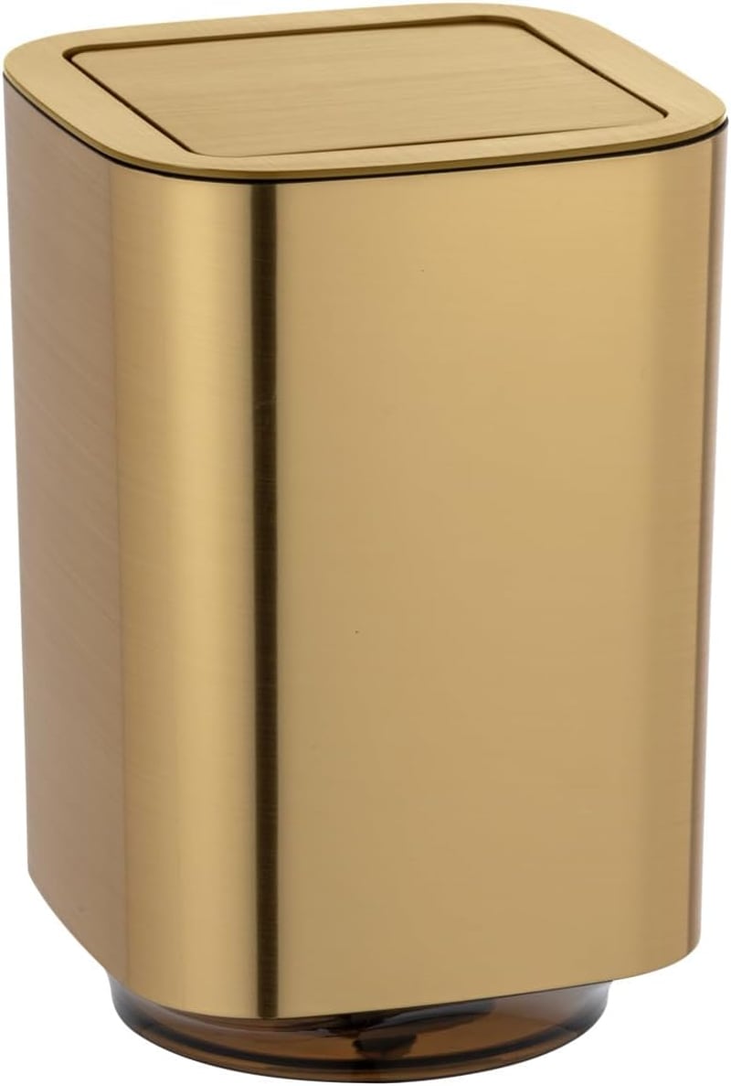 WENKO Auron Gold 5,5 literes szemetesdoboz lengő fedéllel kozmetikai hulladékhoz