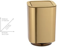 WENKO Auron Gold 5,5 literes szemetesdoboz lengő fedéllel kozmetikai hulladékhoz 4